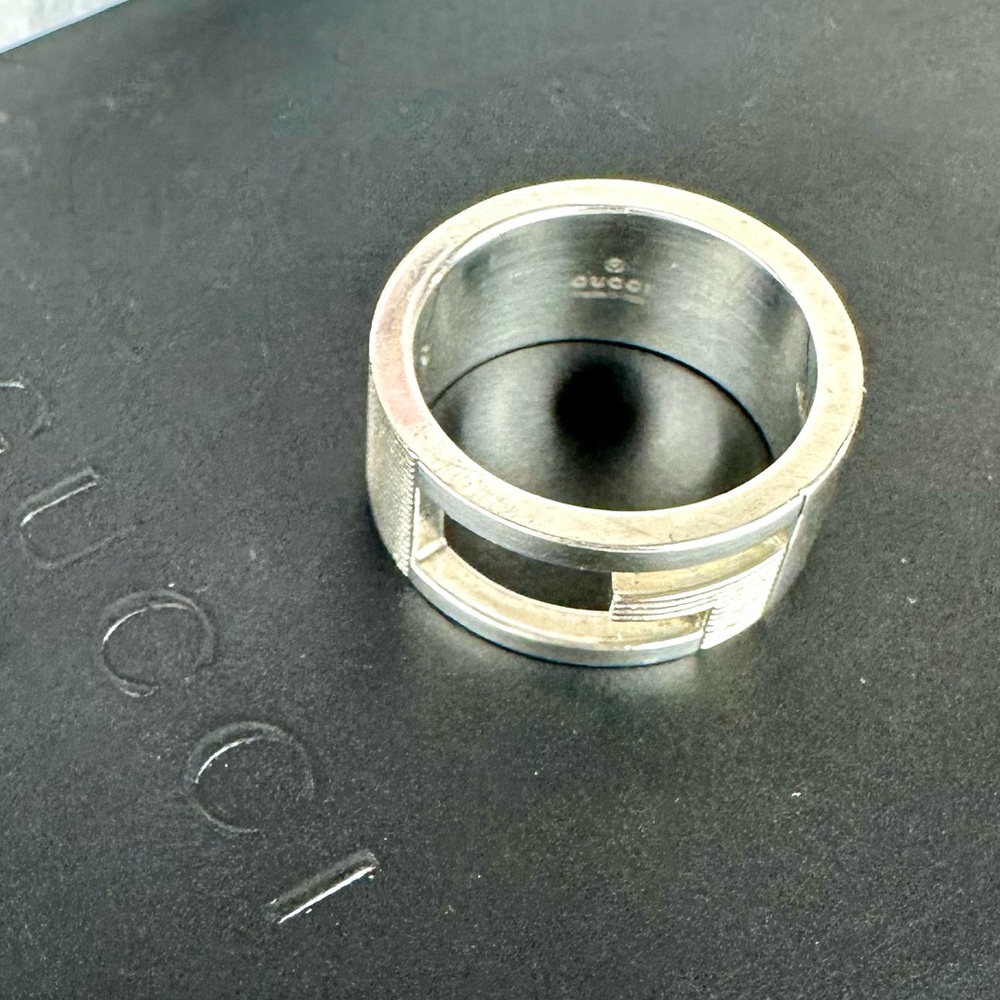 GUCCI Silver 925 Ring size 47 or 4.25 - Picture 11 of 13